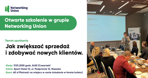 Networking Union - otwarte szkolenie ze sprzedaży