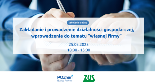 Zakładanie i prowadzenie działalności gospodarczej  - wprowadzenie do tematu "własnej firmy"