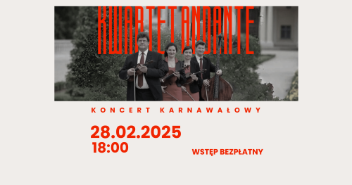 Koncert Kwartetu Andante w siedzibie Stowarzyszenia KLANZA w Białymstoku