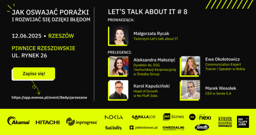 Let's talk about IT #8  - Jak oswajać porażki i rozwijać się dzięki błędom