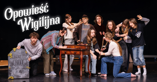 Spektakl "Opowieść Wigilijna" w wykonaniu grupy teatralnej ACH
