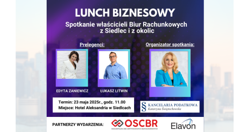 Lunch biznesowy w Siedlcach - 23.05.2025r.