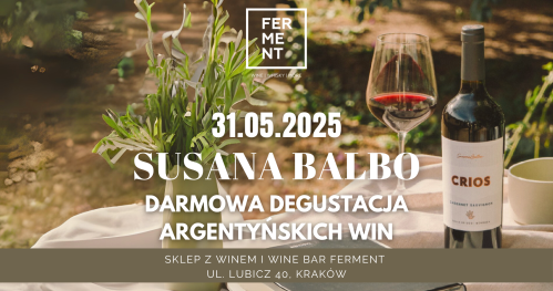 Susana Balbo - DARMOWA degustacja win z Argentyny