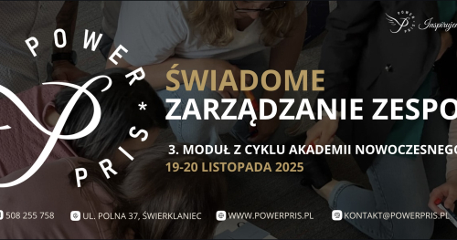 Świadome zarządzanie zespołem - z cyklu Akademii Nowoczesnego Lidera