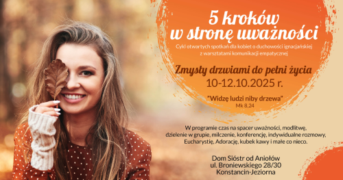 "5 kroków w stronę uważności" - Zmysły drzwiami do pełni życia