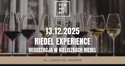 Riedel Experience - degustacja win w kieliszkach Riedel (komplet kieliszków w cenie)