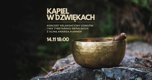 Kąpiel w dźwiękach │ Koncert gongów i mis tybetańsko-nepalskich z Aliną Anandą Kummer