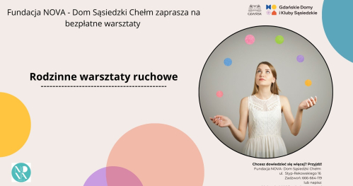 Rodzinne warsztaty ruchowe (1 opiekun + 1 dziecko)