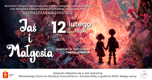 Bielańskie Centrum Edukacji Kulturalnej | Teatr Jumaja "Jaś i Małgosia"