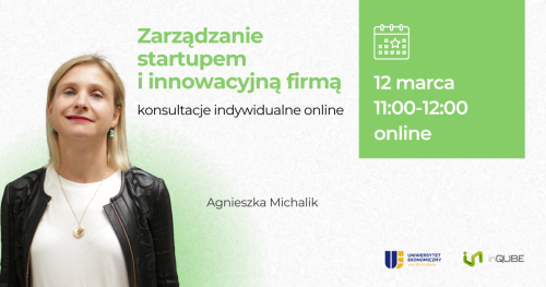 Zarządzanie startupem i innowacyjną firmą - konsultacje online