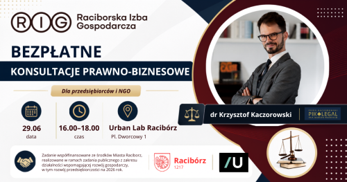 Bezpłatne Konsultacje Prawno-Biznesowe dla przedsiębiorców i organizacji pozarządowych