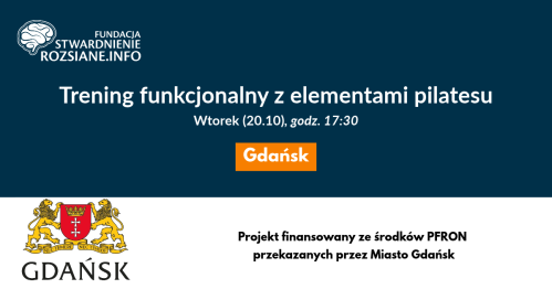 Trening funkcjonalny z elementami pilatesu - zajęcia w Gdańsku dla osób z chorobami neurologicznymi (20.10.2026, godz. 17:30)
