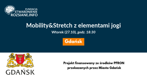 Mobility&Stretch z elementami jogi - zajęcia w Gdańsku dla osób z chorobami neurologicznymi (27.10.2026, godz. 18:30)