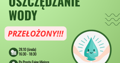 Zielona Sztafeta-Warsztat oszczędzania wody