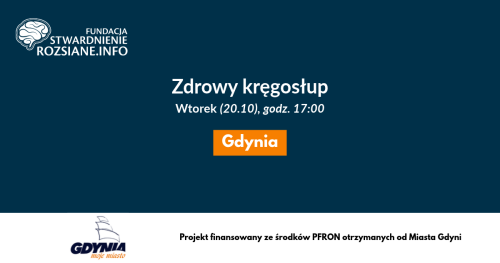 Zdrowy kręgosłup - zajęcia w Gdyni dla osób z chorobami neurologicznymi, prowadzi Paulina Czech (20.10.2026, godz. 17:00)
