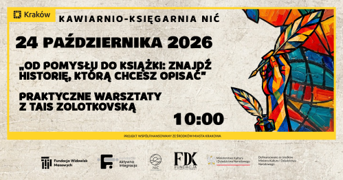 "Od pomysłu do książki: znajdź historię, którą chcesz opisać" - CzytaMy 2026