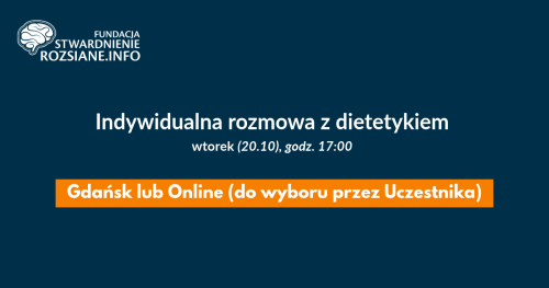 Indywidualna rozmowa z dietetykiem (Gdańsk LUB online, 20.10.2026, godz. 17:00)