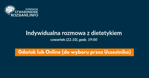 Indywidualna rozmowa z dietetykiem (Gdańsk LUB online, 22.10.2026, godz. 19:00)