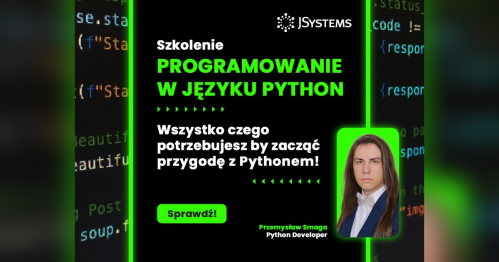 Szkolenie Programowanie w języku Python - podstawy - TERMIN GWARANTOWANY - 23.11.2026