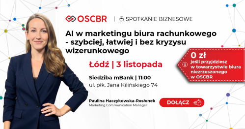 Spotkanie OSCBR - ŁÓDŹ - 03.11.2026 - AI w marketingu biura rachunkowego