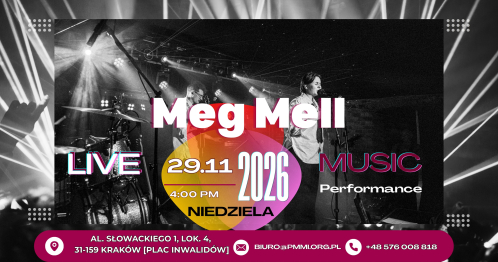 ZEPÓŁ MEG MELL ZAGRA KONCERT W TAPE UP ART GALLERY