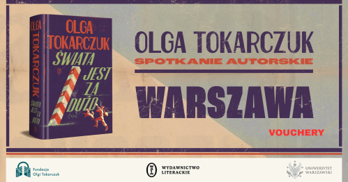 Voucher na sesję autografów po spotkaniu z Olgą Tokarczuk 29.10.2026r. w Warszawie.
