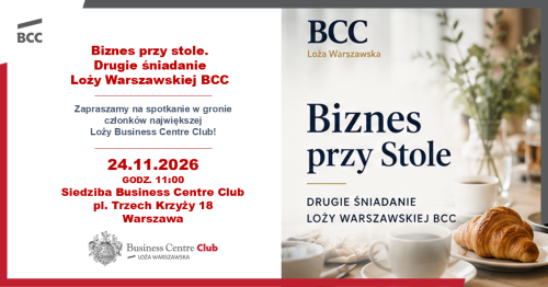 Biznes przy Stole - Drugie Śniadanie Loży Warszawskiej BCC