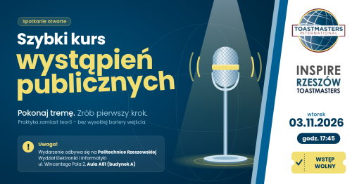 Szybki kurs wystąpień publicznych Rzeszów - spotkanie otwarte