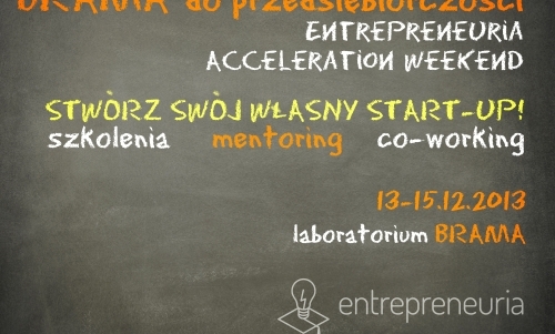 BRAMA do przedsiębiorczości - Entrepreneuria Acceleration Weekend