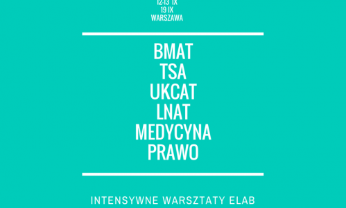 STUDIA - MEDYCYNA, PRAWO I POLITYKA W UK - WARSZTATY BMAT, UKCAT i TSA